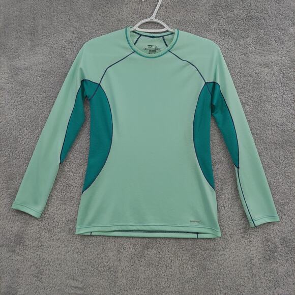 Patagonia Women’s Capilene 3 Midweight Crew Neck XS Mint Green Base Layer Shirt - Picture 1 of 8